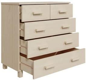 Aparador HAMAR 79x40x80 cm pinho maciço castanho-mel