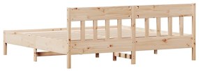 Cama sem colchão 180x200 cm madeira de pinho maciça