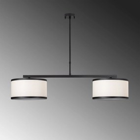 Candeeiro de Teto Way – Preto e Branco – 100 x 30 x 75 cm