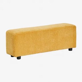 Braço Baixo 113x30 Cm Para Sofá Modular Bruna Chenille Mostarda - Sklum