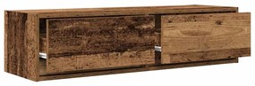 armário de TV vidaXL Madeira Velha 100x31x25,5 cm Madeira de Engenhari