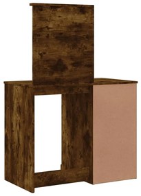 Toucador com luzes LED 90x42x132,5 cm carvalho fumado