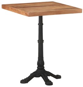 Mesa de bistrô 60x60x76 cm madeira de acácia maciça
