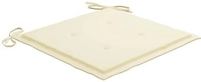 Cadeiras de jardim dobráveis c/ almofadões 6 pcs acácia maciça