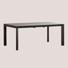 Mesa De Jardim Retangular Extensível Em Alumínio Starmi 180-240x100 Cm Cinza Grafito - Sklum