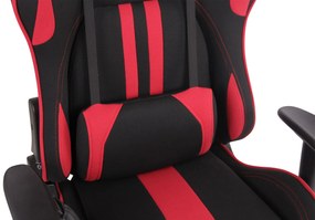 Cadeira Gaming Limit XM em tecido preto/vermelho