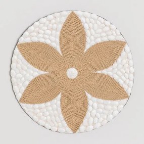 Decoração De Parede Redonda Ø40 Cm Em Corda Yaktuc Branco - Sklum