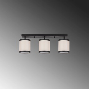 Candeeiro de Teto Way – Preto e Branco – 66 x 20 x 21 cm