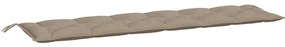 Almofadões banco jardim 2 pcs tecido oxford cinza-acastanhado