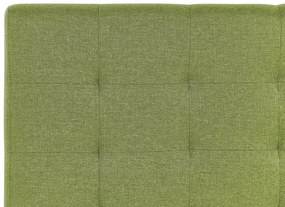 Cama de casal de água em tecido verde 180 x 200 LA ROCHELLE Beliani