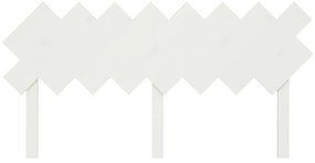 Cabeceira de cama 159,5x3x80,5 cm pinho maciço branco