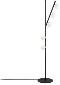 Candeeiro de Pé Domino – Preto e Creme – 31 x 52 x 167 cm