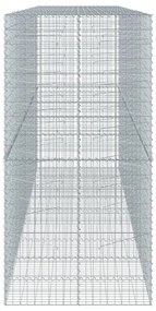 Cesto gabião com cobertura 450x100x200 cm ferro galvanizado