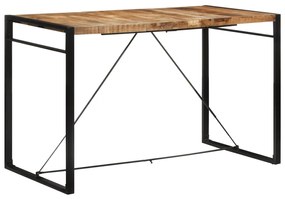 Mesa de bar 175x90x110 cm madeira de mangueira áspera maciça