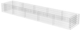 Canteiro elevado/cesto gabião 450x90x50 cm aço galvanizado