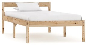 283191 vidaXL Estrutura de cama 100x200 cm madeira pinho maciço