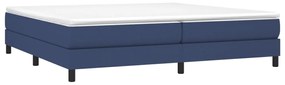 Estrutura de cama sem colchão 200x200 cm tecido azul