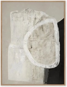 Quadro em tela pintado à mão com moldura White Stone