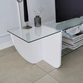 TV Stand Lily – Branco – 158 cm x 40 cm x 35 cm