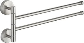 Mexen suporte de toalha rotativo duplo, cromado - 7039242-00