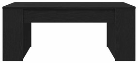 Mesa de Centro Carvalho Preto 102x55x42 cm Madeira Engenheirada