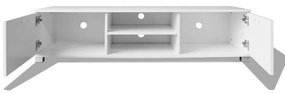 Móvel de TV Arcos Branco Brilhante - 140cm - Design Moderno