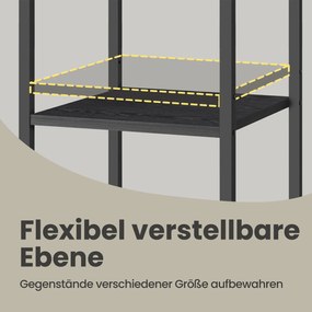 Mesa de cabeceira, mesa auxiliar, gaveta e compartimentos abertos 35,1 x 35,1 x 70,1 cm preto