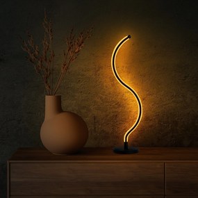 Candeeiro de Mesa Yilan – Preto – Diâmetro: 13 cm Altura: 57 cm