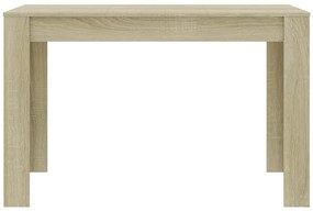 Mesa de jantar 120x60x76cm derivados de madeira carvalho sonoma