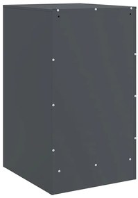 Mesas de cabeceira 2 pcs 34,5x39x62 cm aço antracite