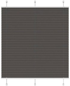 Preto Plissada Cega 115x100 cm Largura Tecido 114,4cm Poliéster