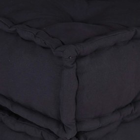 Pufe modular 70x70x54 cm tecido antracite