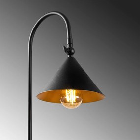 Candeeiro de Pé Lik – Preto e Dourado – 37 x 30 cm
