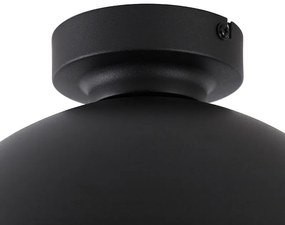 Luminária de teto industrial preto & dourado 28 cm - Magnax