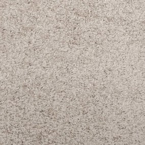 Tapete shaggy de pelo alto PAMPLONA 200x280 cm bege
