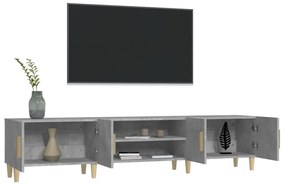 Móvel de TV 180x31,5x40 cm derivados de madeira cinza cimento