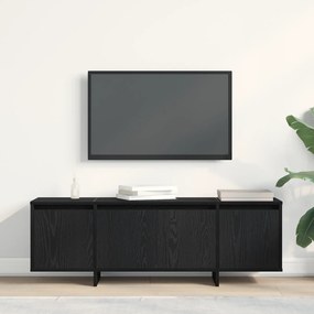 Móvel para TV vidaXL Preto Carvalho 120x30x40,5 cm Madeira engenheirada