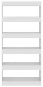 Estante/divisória derivados de madeira branco brilhante