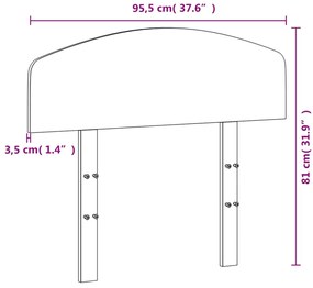 Cabeceira 90 cm madeira de pinho maciça