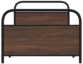 Estrutura cama s/ colchão derivados madeira carvalho castanho
