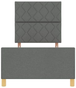 Cama vidaXL Cinza Escuro 90x190 cm em Tecido