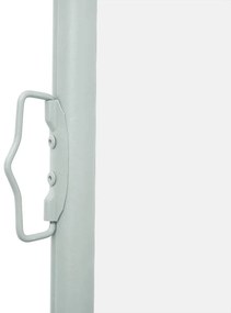 Toldo lateral retrátil para pátio 120x500 cm creme