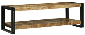 vidaXL Mesa de Café 120x50x38 cm Madeira Sólida Rústica de Mangueira