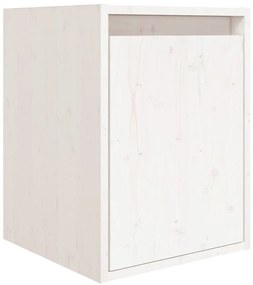 Móveis de TV 6 pcs madeira de pinho maciça branco