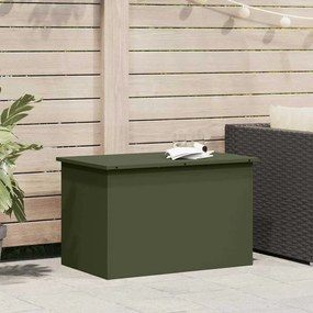 vidaXL Caixa de Armazenamento Externa Verde-oliva 80 x 50.5 x 50 cm