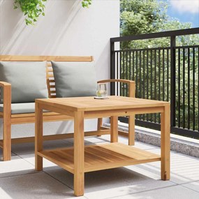 Mesa de centro Castanho 60 x 60 x 45 cm Madeira de teca sólida