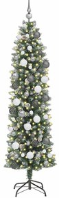 Árvore Slim de Natal Artificial Verde 180 cm PVC