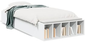 Estrutura de cama 90x200 cm derivados de madeira branco