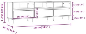 Móvel de TV Eloa de 150cm - Nogueira - Design Moderno