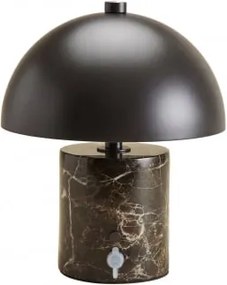 Lâmpada De Mesa Led Sem Fios Para Exterior Em Ferro E Pedra Natural Nicolas Mármore Castanho Emperador - Sklum